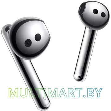Наушники Huawei FreeBuds 4 (мерцающий серебристый, международная версия)